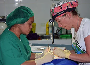 Annual free minor & mayor surgeries with ISM  ( International Surgical Missions)